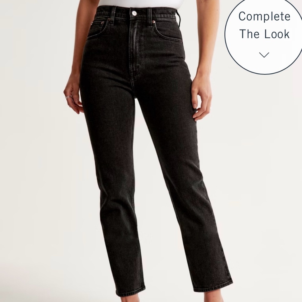 The Ankle Straight Ultra High Rise curve love